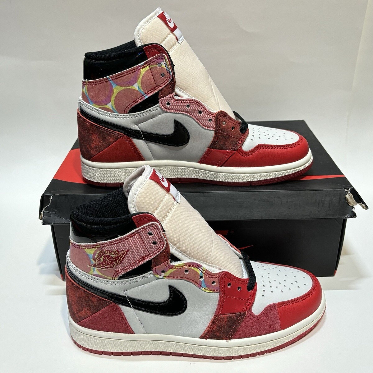 Jordan 1 High OG Spider Man Across The Spider Verse Men Size Jordan 1 High OG Spider Man Across The Spider Verse Men Size