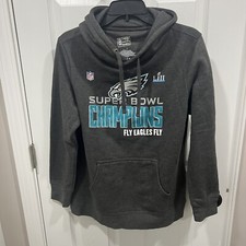 NFL Philadelphia Eagles Philly Charcoal Hoodie Super Bowl Champions Youth Large