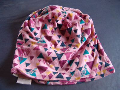 Beanie Mütze - MIA & ME - rosa mit Dreiecken - Gr. 55