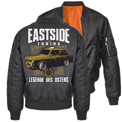 Herren Bomberjacke Pilotenjacke DDR Eastside Tuning Legende des Ostens Outdoor 
