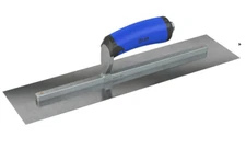 CARBON STEEL FINISHING TROWEL - SQUARE END - 20 X 5 - COMFORT WAVE HANDLE