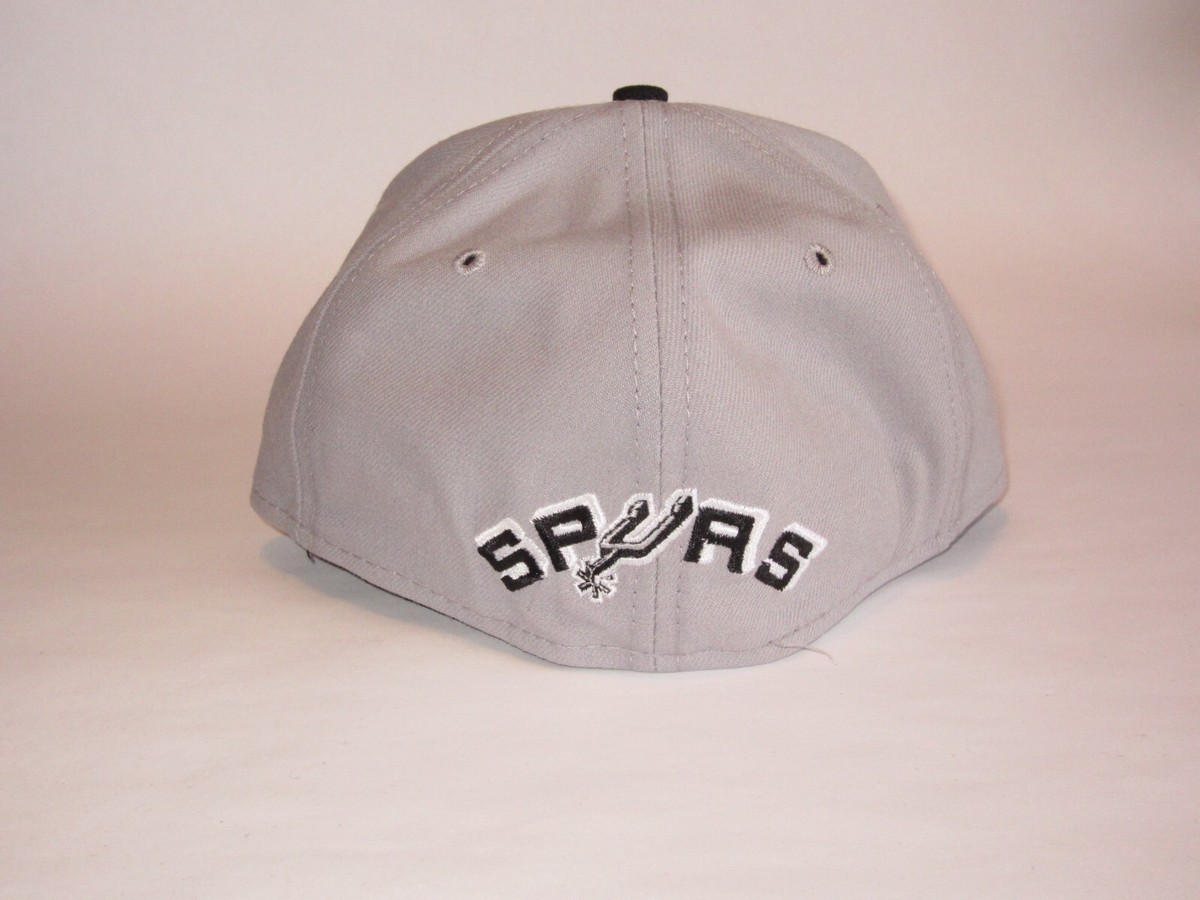 San Antonio Spurs NBA Grey New Era 59Fifty Hat Cap 7 1/8 NEW! Made