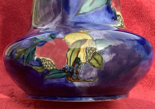 1930’s Rubens Ware S Hancocks F.X Abraham ‘Pomegranate’ Large Vase 24cm High a/f - Picture 15 of 15
