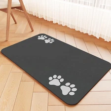 Pet Feeding Mat-Absorbent Pet Placemat for Food and Water Bowl, Dog Food Mat wit