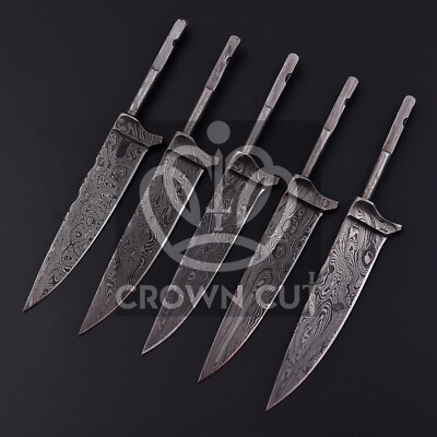 Damascus steel, Damask Blades, Hunting Nickers, Costumes Bavarian Blades x 5 Lot