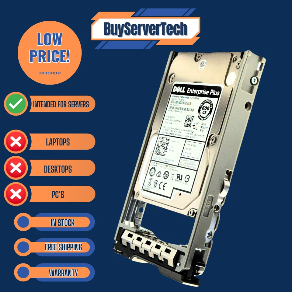 Dell G6C6C ST600MP0005 600GB 15K 2.5" SAS 12Gbps HDD 0G6C6C | 0 Hours | 1YR - Image 4 of 4