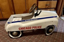 Vintage GearBox Pedal Car Company Chicago Police  We Serve And Protect  