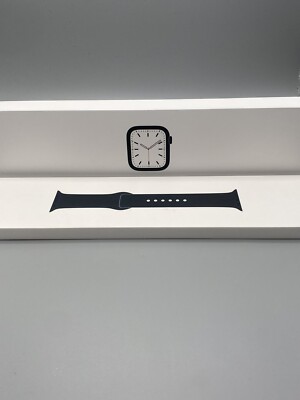 Apple Watch Series 7 41mm; Midnight Aluminium Case-Midnight Sport Armband A2473