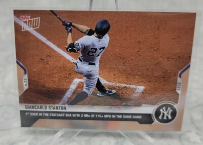 Giancarlo Stanton - 2021 MLB TOPPS NOW Card 118 - 2 HRs of 115+ MPH same game