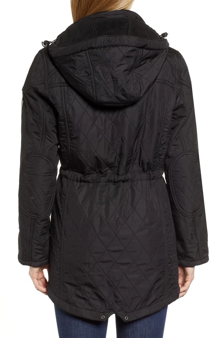 Arrow quilted hooded sales anorak coat