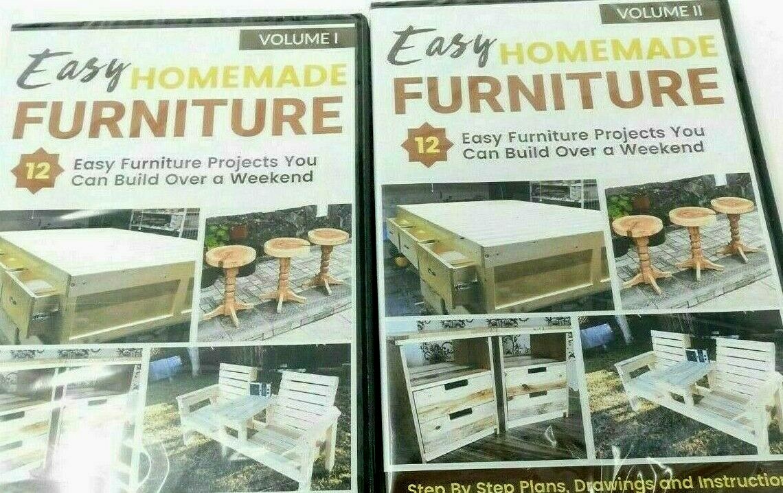 NEW! Easy Homemade Furniture Volumes 1 and 2 [DVD Set] | eBay