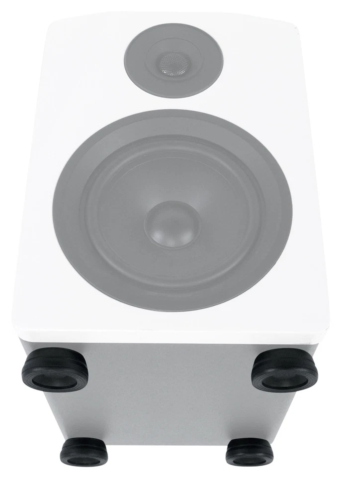 (8) Pies de almohadilla de aislamiento de aluminio/silicona Rockville ISOPAD para altavoces/monitores Foto 4 de 4