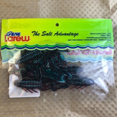 Gene Larew The Salt Advantage 3.5'' red bug biffle bugs (opened 7 total in pack)