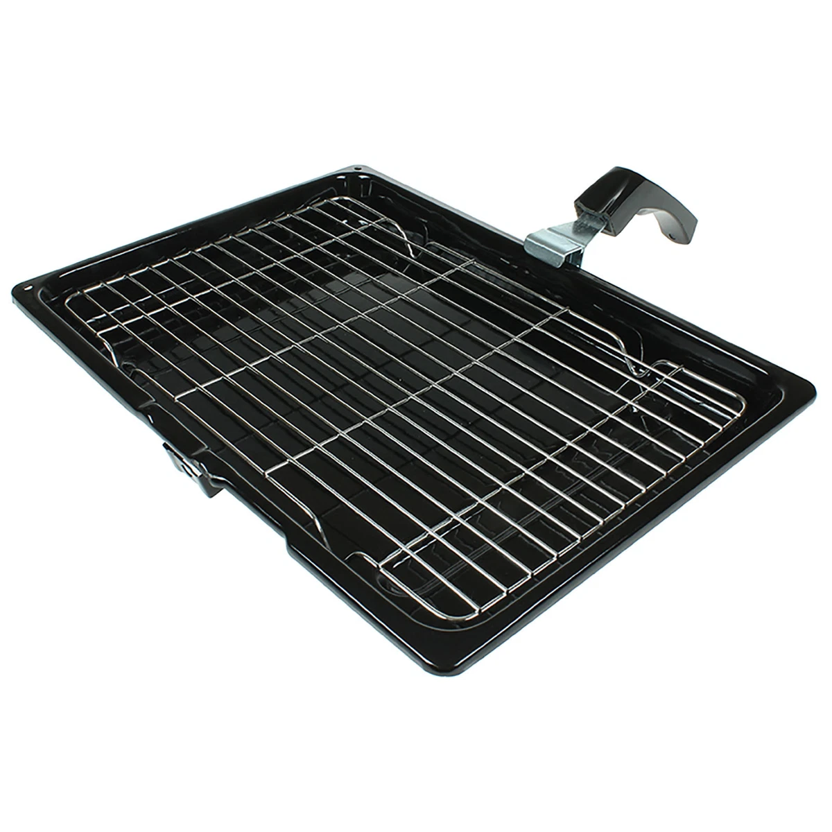 Cooker Oven Grill Pan Tray With Rack & Handle For CDA 380mm X 270mm