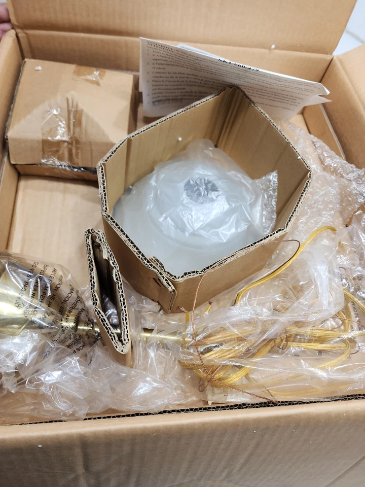 Nuvo Lighting 60-479 Wistaria Lighting Sateen Pendant in Satin Brass Finish - Image 2 of 4