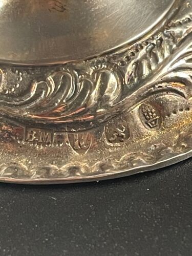 Antique Sterling Silver Brandy Bowl 1911, Floral Design, London Hallmarked - Picture 7 of 11