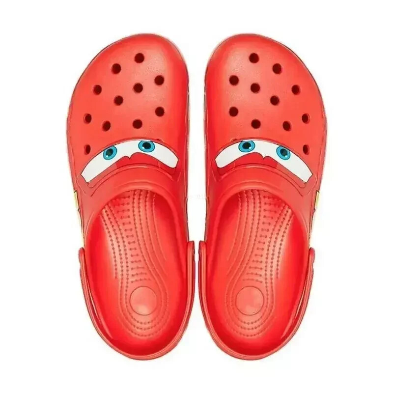 Crocs Lightning Mcqueen Clog Cars Size Men Women Fast Ship 🔥 *Brand