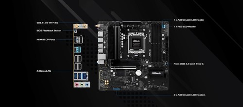 Gaming PC Windows 11 Pro XFX 12GB RX6700XT Merc Ryzen 9700X 48GB DDR5 2TB 10GB/s - Picture 5 of 16