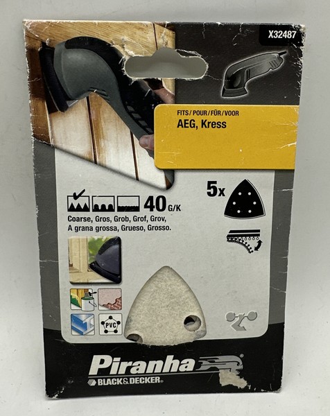 5X SchleifbläTter FüR Deltaschleifer K40, Klett, Universal, Black And Decker-image