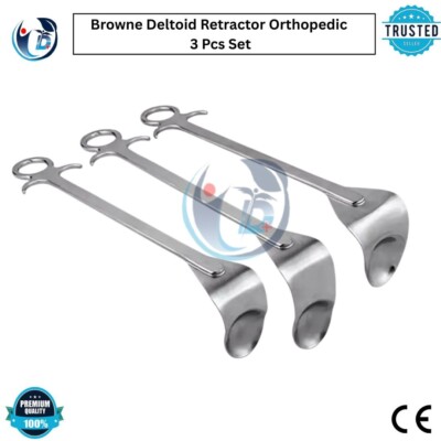 3Pcs Small Browne Deltoid Retractor Orthopedic Surgical Instruments