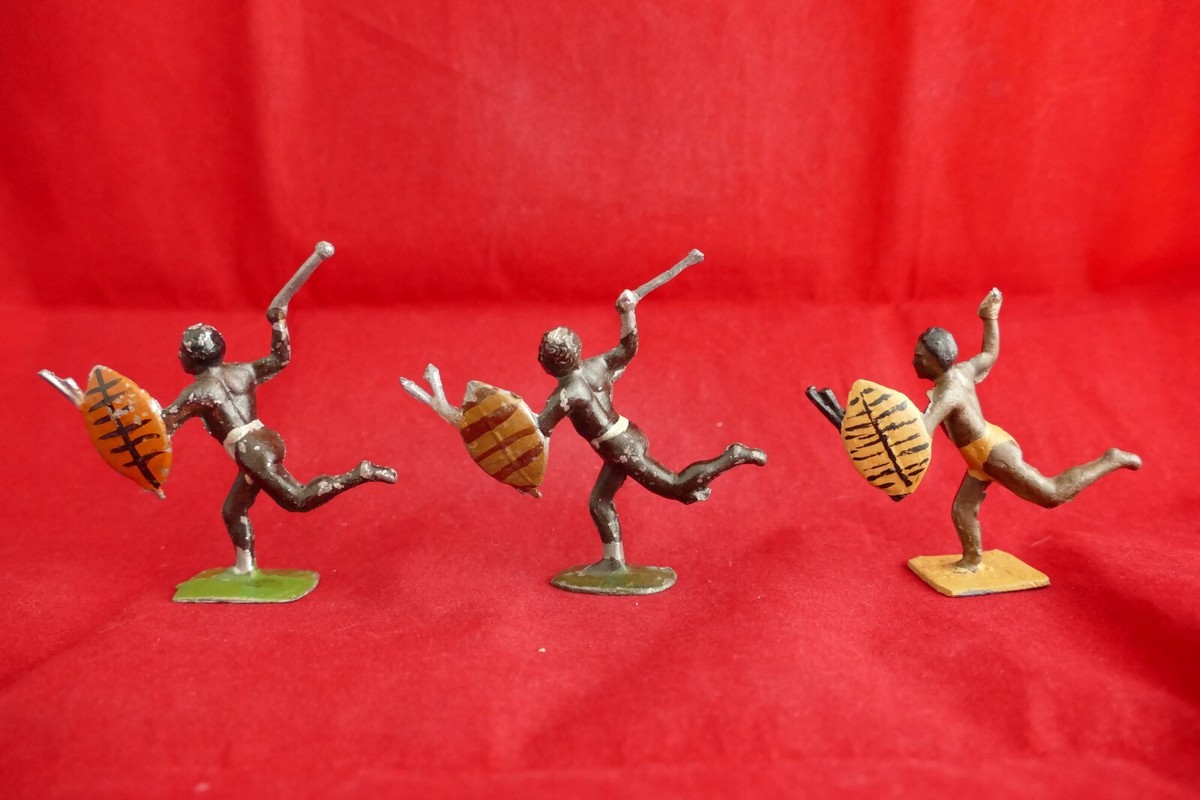 Figurine Plomb Creux GM Rare: Ethiopien à L'assaut N°3 - CP - Collection