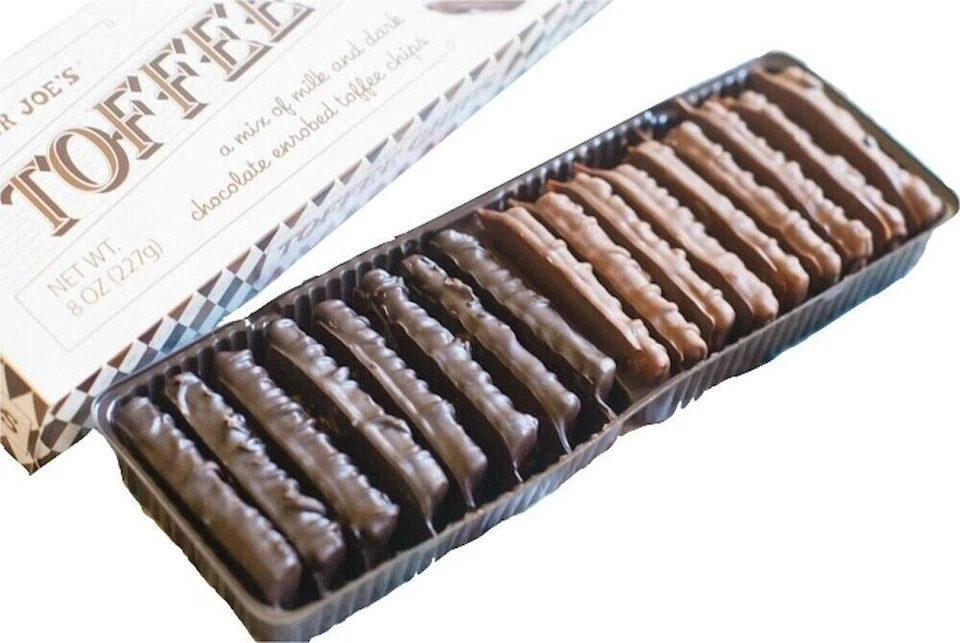 3 Packs Trader Joe's Toffee Chips Mix of Milk & Dark Chocolate 8 oz Each Pack - Image 2 of 3