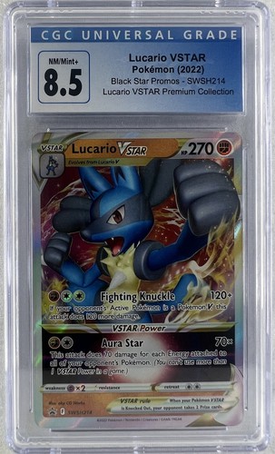Lucario VSTAR graded CGC 8.5 for sale on eBay