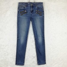 Kut from the Kloth Womens Jeans Diana Skinny Blue Denim Zipper Medium Wash 4
