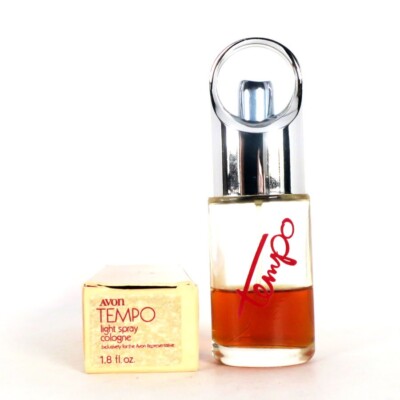 Avon, Tempo, Light Spray Cologne, 1.8 fl oz, Half Full, Vintage
