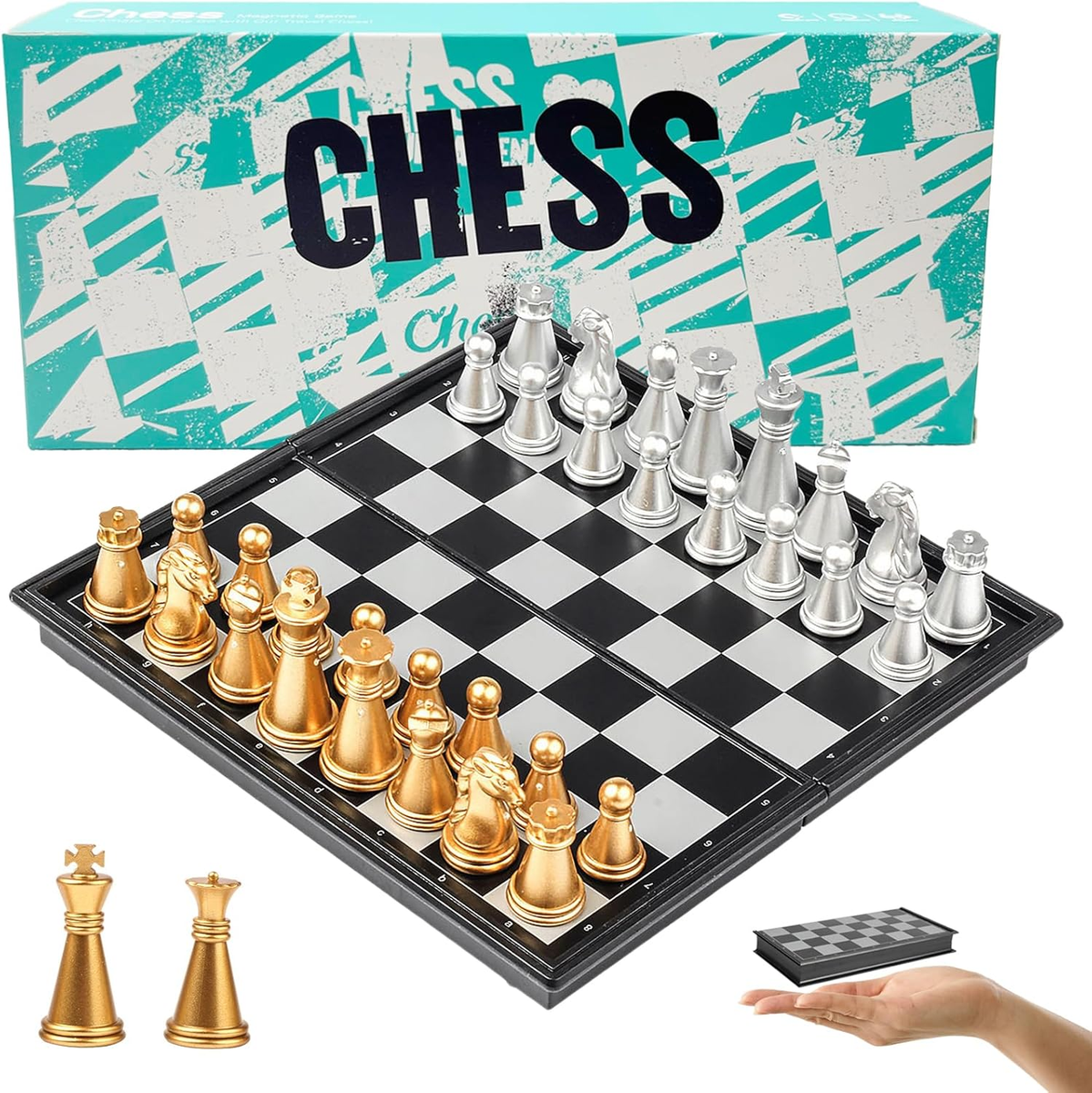 Mini Chess Set - 5.11 Inch Small Portable Travel Chess Set