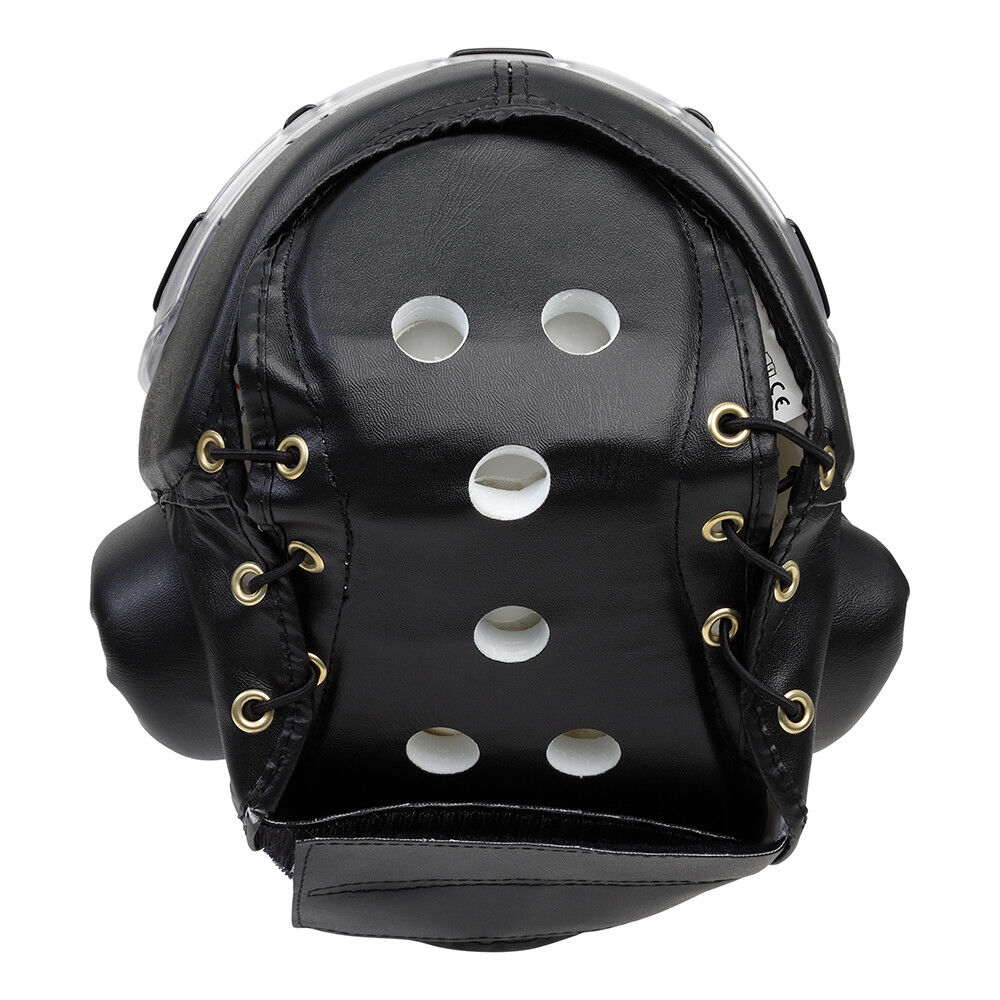 Head Guard Acrylic Face Mask BLACK Martial Arts Helmet Training Krav