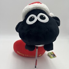 SHAUN THE SHEEP Plush Doll 31cm Merry Christmas Stuffed in Red Stocking SK JAPAN