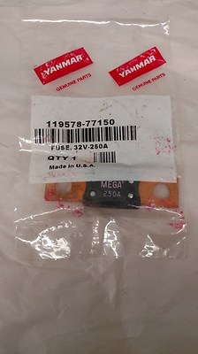 NOS OEM Yanmar 119578-77080 FUSE, 32V-250A | eBay NOS OEM Yanmar 119578-77080 FUSE, 32V-250A | eBay