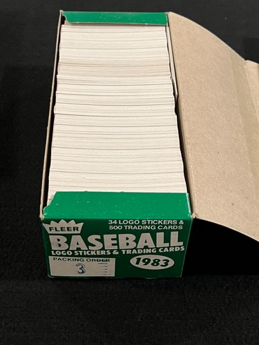 1983 Fleer Baseball Vending Box Lot #'s 1-4 - Picture 3 of 5