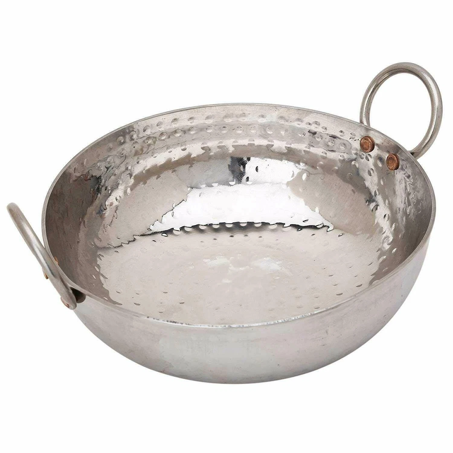 Heavy Quality Stainless Steel Flat Bottom Deep Kadhai Wok (2000 ML)
Opens in a new window or tab