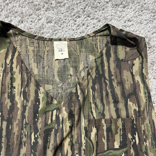 Vintage Realtree Hunting Vest Medium Brown Green Camo Shotgun Shell Pocket - Picture 2 of 6