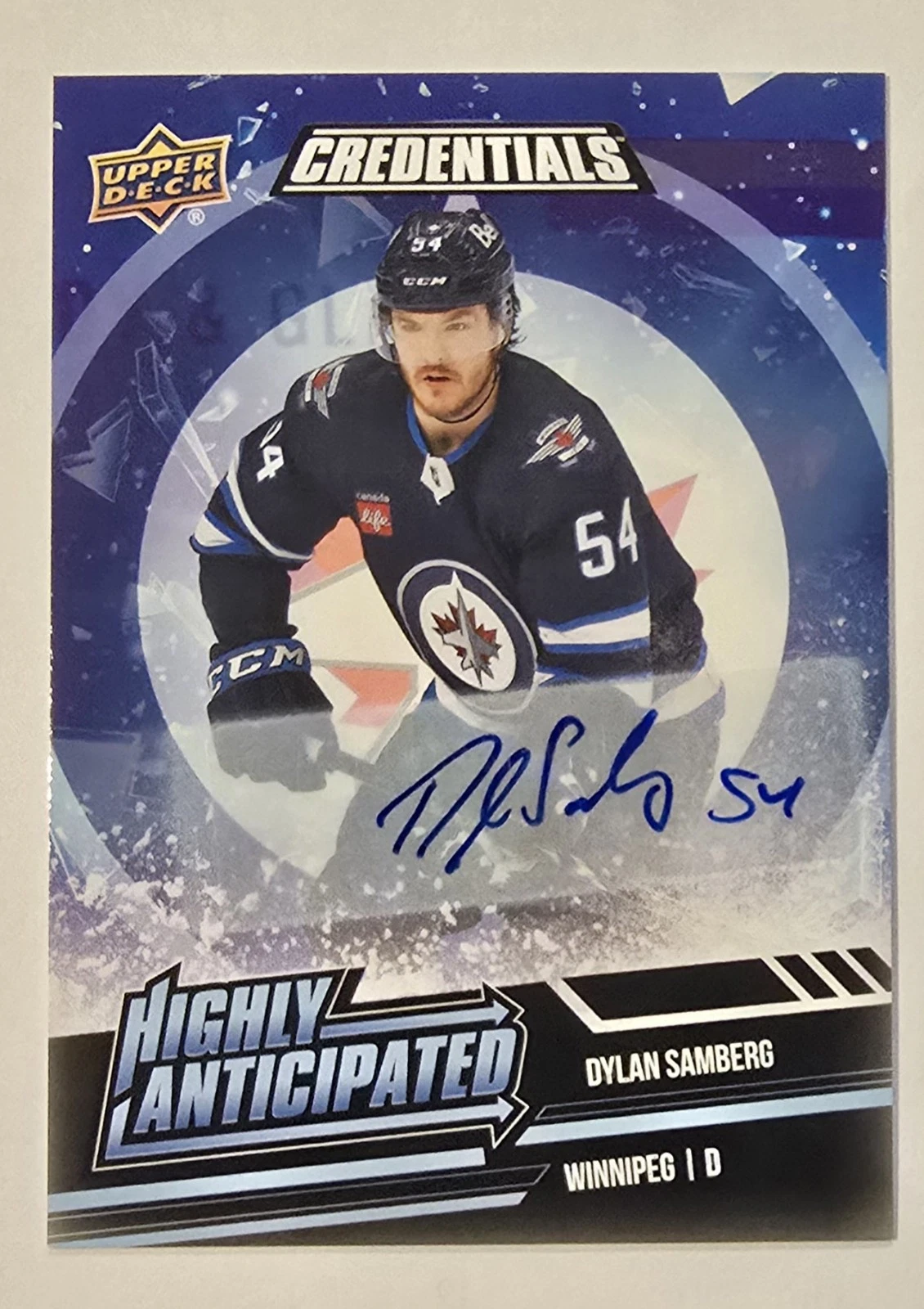 Dylan Samberg trading card