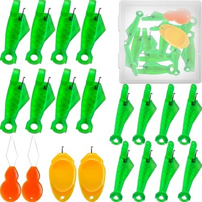 VONEEDL 20 PCS Fish Type Needle Threaders Set for Sewing 20 PCS, Green
