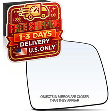 Mirror Glass 2011-2023 Dodge Durango Jeep Grand Cherokee Right Passenger Heated