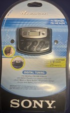 Vintage Portable Sony SRF-M37V Walkman AM/FM Radio TV/Weather Digital Music