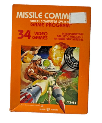 Atari Missile Command Video Game Cartridge (Sealed) for Atari 2600 - Vintage New