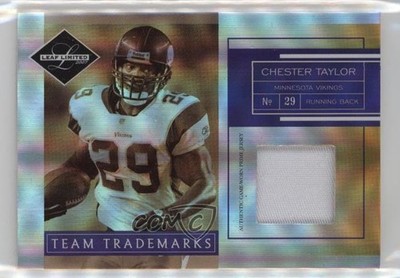 2007 Leaf Limited Team Trademarks Materials Prime 14/50 Chester Taylor #TT-7 0c6