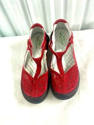 Jambu Creek perforated T-strap Mary Jane flat shoes women size 9M