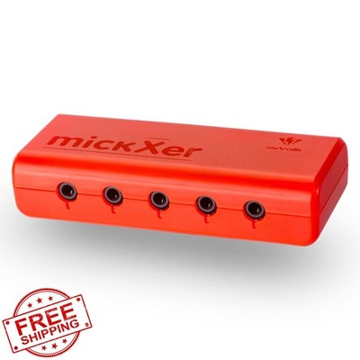 MyVolts mickXer 5-Way Passive Mixer Noise Filtering Red