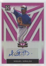 2020 Leaf Valiant Pink Prismatic 6/15 Miguel Hiraldo #BA-MH1 Auto 0c3e