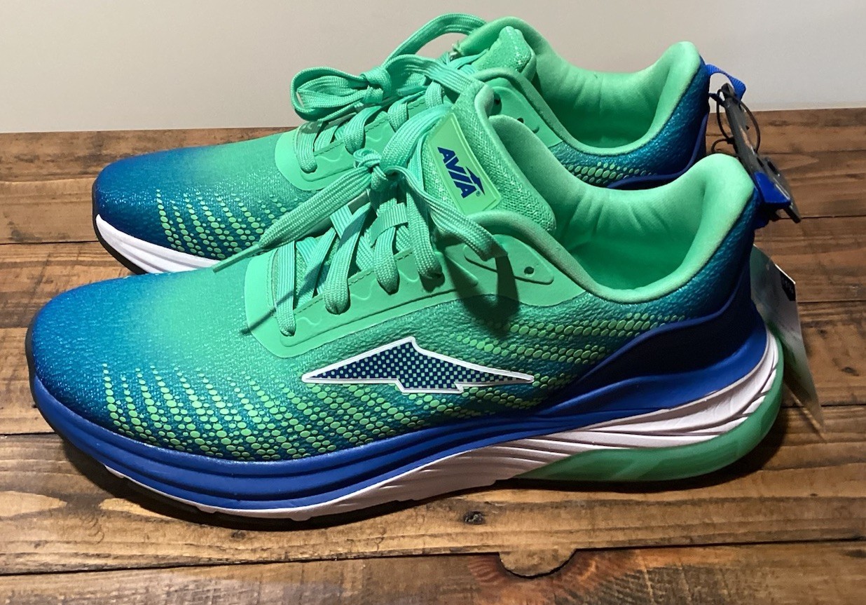 SAOLA Scarpe da corsa uomo Avis Hypersonic Gel sneakers sportive verde blu taglia 11 1 2