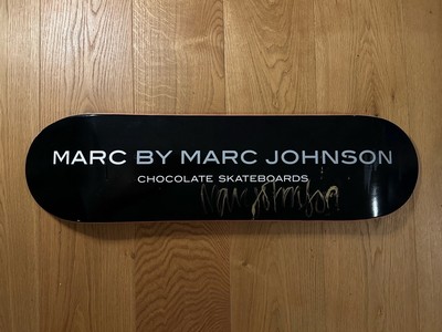CHOCOLATE SKATEBOARDS DECK MARC JOHNSON SIGNIERT SKATEBOARD-SAMMLER SIGNED RAR