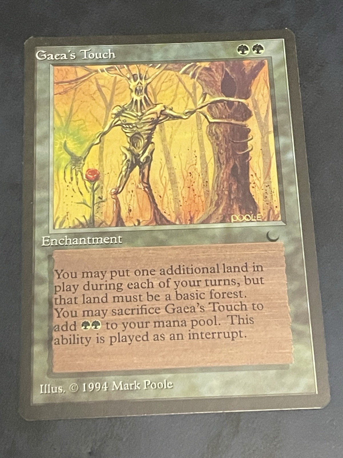 Gaea’s Touch The Dark Mtg Magic The Gathering Card LP
