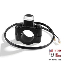 7/8" Motorcycle Handlebar Control Horn Start Switch, Aluminum Momentary Action
