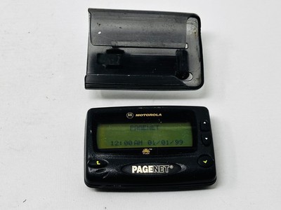 Motorola Advisor Gold Flex Beeper Pager 90's Black PageNet - WORKS!